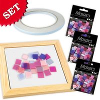 Mosaik Bastelset Pink-Mix, pinke Mosaiksteinchen als Bastelzubehör Mosaik Bastelset Pink-Mix, pinke Mosaiksteinchen als Bastelzubehör von Geburtstagsfee