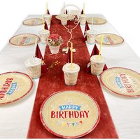 My Happy Birthday Tischdeko Set bis 16 Gäste, 91-teilig von Geburtstagsfee