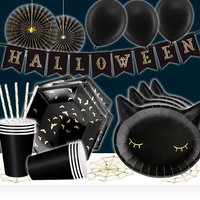 Partyset für Halloween mit Tisch und Raumdeko, 36-teilig Partyset für Halloween mit Tisch und Raumdeko, 36-teilig von Geburtstagsfee