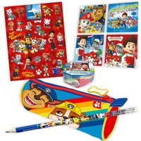 Paw Patrol Geschenkeset, Federmappe, Sticker, Bleistift und Zauberhandtuch, 4-teilig von Geburtstagsfee