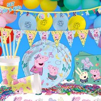 Peppa Wutz - Mottopartyset XL, 138-teilig von Geburtstagsfee
