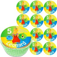 Personalisierte Muffinaufleger, 12er, Monster Party, Z12 Personalisierte Muffinaufleger, 12er, Monster Party, Z12 von Geburtstagsfee