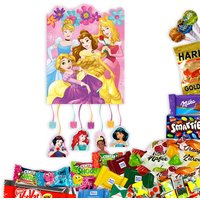 Pinata-Set Disney Prinzessinnen mit Süßigkeiten-Mix von Geburtstagsfee