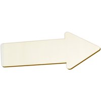Richtungspfleil Holz zum Basteln, Bemalen, Dekorieren Form 1 16x6cm von Geburtstagsfee