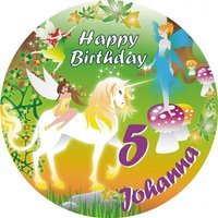Tortenaufleger Feen Geburtstag mit Name u. Alter – rund, Z28 Tortenaufleger Feen Geburtstag mit Name u. Alter – rund, Z28 von Geburtstagsfee