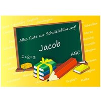 Tortenbild zur Einschulung mit Foto und Name rund, Oblate / Zuckerguss, ZA3 Tortenbild zur Einschulung mit Foto und Name rund, Oblate / Zuckerguss, ZA3 von Geburtstagsfee