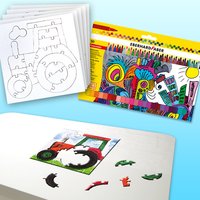 Traktor-Puzzle Malset, für 10 Kids Traktor-Puzzle Malset, für 10 Kids von Geburtstagsfee
