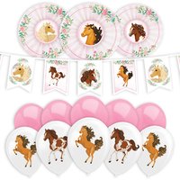 XL Raumdekoset Beautiful Horses, 20-tlg. von Geburtstagsfee