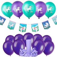 XL Raumdekoset Einhorn "Sternenschweif", 20-tlg. von Geburtstagsfee