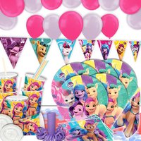 XL Tisch- und Raumdekoset My Little Pony, 74-tlg. XL Tisch- und Raumdekoset My Little Pony, 74-tlg. von Geburtstagsfee