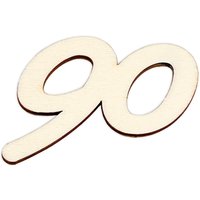 Zahlen aus Holz zum Weiterverarbeiten, Basteln & Bemalen, Größe: 20cm Zahl 90 Zahlen aus Holz zum Weiterverarbeiten, Basteln & Bemalen, Größe: 20cm Zahl 90 von Geburtstagsfee