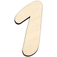 Zahlen aus Holz zum Weiterverarbeiten, Basteln & Bemalen, Größe: 29cm Zahl 1 Zahlen aus Holz zum Weiterverarbeiten, Basteln & Bemalen, Größe: 29cm Zahl 1 von Geburtstagsfee