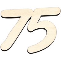 Zahlen aus Holz zum Weiterverarbeiten, Basteln & Bemalen, Größe: 29cm Zahl 75 Zahlen aus Holz zum Weiterverarbeiten, Basteln & Bemalen, Größe: 29cm Zahl 75 von Geburtstagsfee