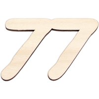 Zahlen aus Holz zum Weiterverarbeiten, Basteln & Bemalen, Größe: 29cm Zahl 77 Zahlen aus Holz zum Weiterverarbeiten, Basteln & Bemalen, Größe: 29cm Zahl 77 von Geburtstagsfee