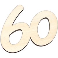 Zahlen aus Holz zum Weiterverarbeiten, Basteln & Bemalen, Größe: 3,5cm Zahl 60 Zahlen aus Holz zum Weiterverarbeiten, Basteln & Bemalen, Größe: 3,5cm Zahl 60 von Geburtstagsfee