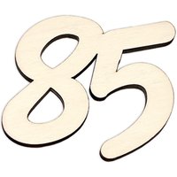 Zahlen aus Holz zum Weiterverarbeiten, Basteln & Bemalen, Größe: 3,5cm Zahl 85 Zahlen aus Holz zum Weiterverarbeiten, Basteln & Bemalen, Größe: 3,5cm Zahl 85 von Geburtstagsfee