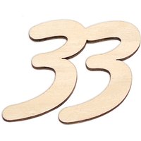 Zahlen aus Holz zum Weiterverarbeiten, Basteln & Bemalen, Größe: 7cm Zahl 33 Zahlen aus Holz zum Weiterverarbeiten, Basteln & Bemalen, Größe: 7cm Zahl 33 von Geburtstagsfee