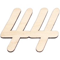 Zahlen aus Holz zum Weiterverarbeiten, Basteln & Bemalen, Größe: 7cm Zahl 44 Zahlen aus Holz zum Weiterverarbeiten, Basteln & Bemalen, Größe: 7cm Zahl 44 von Geburtstagsfee