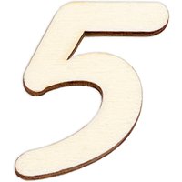 Zahlen aus Holz zum Weiterverarbeiten, Basteln & Bemalen, Größe: 7cm Zahl 5 Zahlen aus Holz zum Weiterverarbeiten, Basteln & Bemalen, Größe: 7cm Zahl 5 von Geburtstagsfee