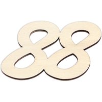 Zahlen aus Holz zum Weiterverarbeiten, Basteln & Bemalen, Größe: 7cm Zahl 88 Zahlen aus Holz zum Weiterverarbeiten, Basteln & Bemalen, Größe: 7cm Zahl 88 von Geburtstagsfee
