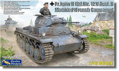 Gecko Models - Modellbau Panzer Pz.kpfw. II (SD.kfz.121) Ausf.b Modified (French Campaign) 16gm0007| 1:16 von Gecko Models