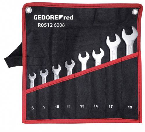 Gedore RED R05126008 3301081 Doppel-Maulschlüssel-Satz 8teilig von Gedore RED