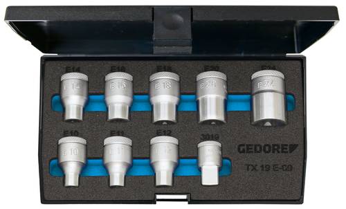 Gedore Steckschlüsseleinsatz-Set 1/2  (12.5 mm) 9teilig 6265970 von Gedore