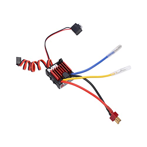 60A Brushed ESC, Wasserdicht Brushed ESC Integriertes Schwarz Gute Wärmeableitung für Elektro-Wohnmobile 60A Brushed ESC, Wasserdicht Brushed ESC Integriertes Schwarz Gute Wärmeableitung für Elektro-Wohnmobile von Gedourain