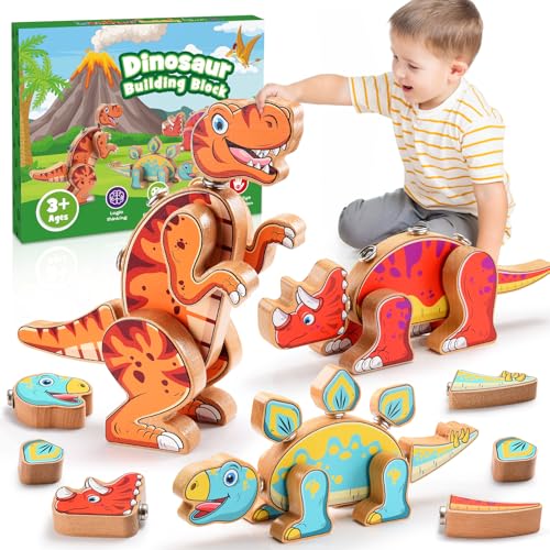 Dinosaurier Spielzeug, Montessori Spielzeug ab 3-6 Jahre Spielzeug ab 3-6 Jahre Geschenk Junge 3-6 Jahre Osterngeschenke Kinder Spielzeug ab 3-6 Jahre Junge Kinder Holzspielzeug ab 2 3 4 5 6 Jahr Dinosaurier Spielzeug, Montessori Spielzeug ab 3-6 Jahre Spielzeug ab 3-6 Jahre Geschenk Junge 3-6 Jahre Osterngeschenke Kinder Spielzeug ab 3-6 Jahre Junge Kinder Holzspielzeug ab 2 3 4 5 6 Jahr von Geebiiny