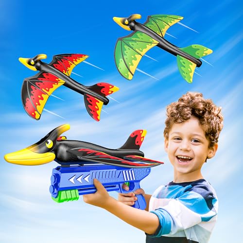 Geebiiny Flugzeug Spielzeug für Kinder,Dinosaurier Spielzeug ab 4-10 Jahre Geschenk Junge 4-10 Jahre Flugzeug Kinder Styroporflieger Outdoor Spiele für Kinder Airplane Launcher Ostergeschenke Kinder Geebiiny Flugzeug Spielzeug für Kinder,Dinosaurier Spielzeug ab 4-10 Jahre Geschenk Junge 4-10 Jahre Flugzeug Kinder Styroporflieger Outdoor Spiele für Kinder Airplane Launcher Ostergeschenke Kinder von Geebiiny