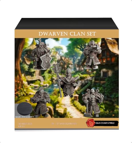 Geek Art Play Figurenset Zwerg Krieger 28-32 mm – unlackiert – ideal für Dungeons & Drachen, Pathfinder und Fantasy-Rollenspiele Geek Art Play Figurenset Zwerg Krieger 28-32 mm – unlackiert – ideal für Dungeons & Drachen, Pathfinder und Fantasy-Rollenspiele von Geek Art Play