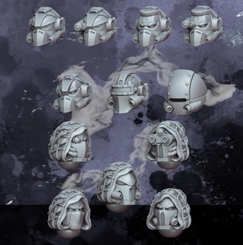 Geek Art Play Rapt'Ops 32 mm Köpfe – unlackiert – ideal für Wargame, Pathfinder und Militär-Rollenspiele, 12 Stück von Geek Art Play