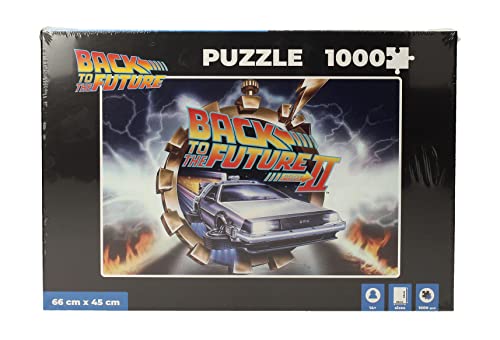 Gaming TV Kino Retro Puzzle 1000 Teile (Zurück in die Zukunft Delorean) von Geek Invader