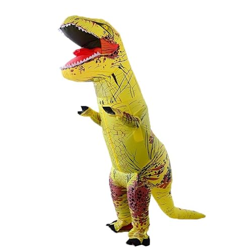 Geerypsy Dinosaurier Aufblasbares Kostüm für Erwachsene Lustiges T-Rex-Kostüm für Halloween Partys Weihnachten Festival von Geerypsy