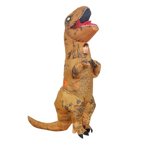 Geerypsy Dinosaurier Aufblasbares Kostüm for 130-150cm height T-Rex-Kostüm für Halloween Karneval Weihnachten Festival von Geerypsy