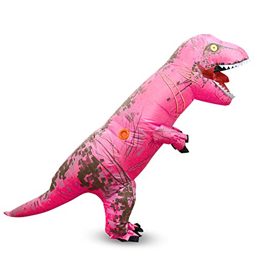 Geerypsy Dinosaurier Aufblasbares Kostüm für Kind (110cm-140cm) Lustiges T-Rex-Kostüm für Karneval Halloween Partys Weihnachten Festival von Geerypsy