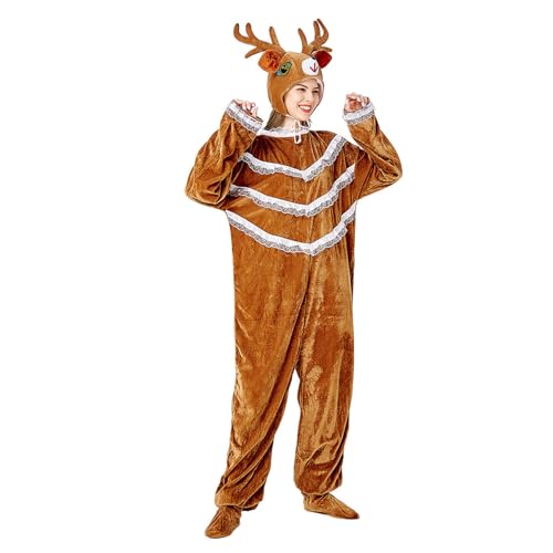 Gefomuofe Cosplay-Kostüme für Männer Weihnachtskostüm Palace Style Kit Herren-Cosplay-Kostüm enthält Jumpsuit, Hut und Fußwickel von Gefomuofe
