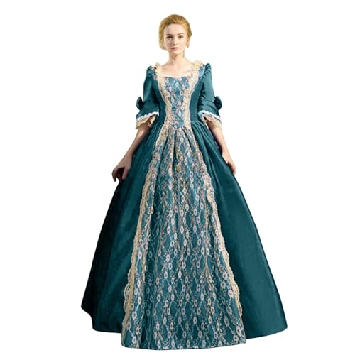 Gefomuofe Damen Mittelalter Kleidung Damen Viktorianisches Kleid Damen Regency Kleid für Frauen Bridgerton Puffy Ballkleid Trompetenärmel Schleife Knielang Kostüm Prinzessin Kleider Halloween Kostüm Gefomuofe Damen Mittelalter Kleidung Damen Viktorianisches Kleid Damen Regency Kleid für Frauen Bridgerton Puffy Ballkleid Trompetenärmel Schleife Knielang Kostüm Prinzessin Kleider Halloween Kostüm von Gefomuofe