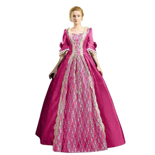 Gefomuofe Damen Mittelalter Kleidung Damen Viktorianisches Kleid Damen Regency Kleid für Frauen Bridgerton Puffy Ballkleid Trompetenärmel Schleife Knielang Kostüm Prinzessin Kleider Halloween Kostüm Gefomuofe Damen Mittelalter Kleidung Damen Viktorianisches Kleid Damen Regency Kleid für Frauen Bridgerton Puffy Ballkleid Trompetenärmel Schleife Knielang Kostüm Prinzessin Kleider Halloween Kostüm von Gefomuofe
