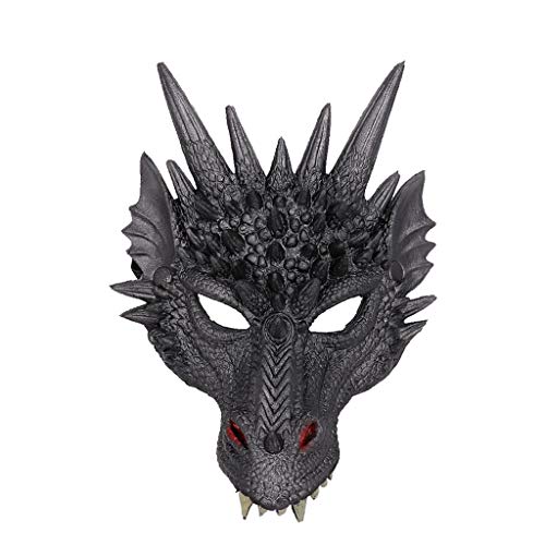 Gefomuofe Halloween Drachen Maske Drachen Cosplay Kostüm, Drachenmaske Kostüm Maskerade Dinosaurier Cosplay Set für Party Karneval Gefomuofe Halloween Drachen Maske Drachen Cosplay Kostüm, Drachenmaske Kostüm Maskerade Dinosaurier Cosplay Set für Party Karneval von Gefomuofe