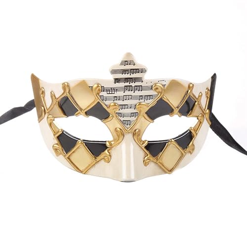 Gefomuofe Maskenball Maske Damen Karneval Maske Augenmaske Kostüm Maskenball Schwarz Gold Maskerade Maske Spitze Augenmaske Prom Halloween Prom Kostüm Party von Gefomuofe