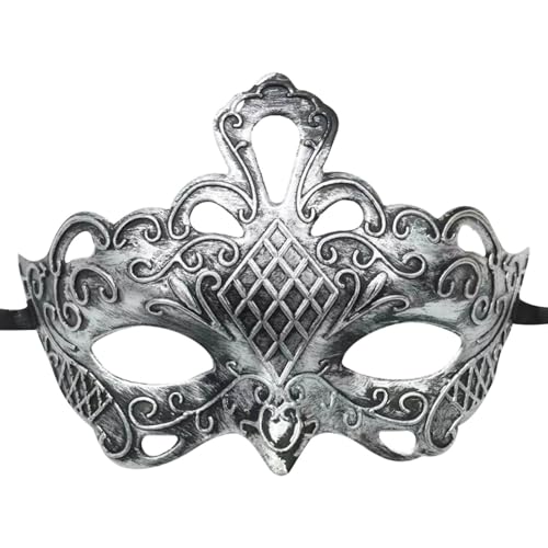 Gefomuofe Maskerade Maske Herren Karneval-Maske Handgefertigte Venezianische Maske Maskerade Augenmaske Vintage Antike Masken Augenmaske Retro Karneval Fasching Halloween Cosplay Kostüm von Gefomuofe