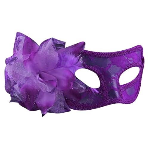 Gefomuofe Maskerade Maske Vintage-Halloween-Kostüm Blumenmaske Venezianische Masken Vintage Antike Masken Augenmaske Retro Colombina Ballmaske Damen und Herren von Gefomuofe