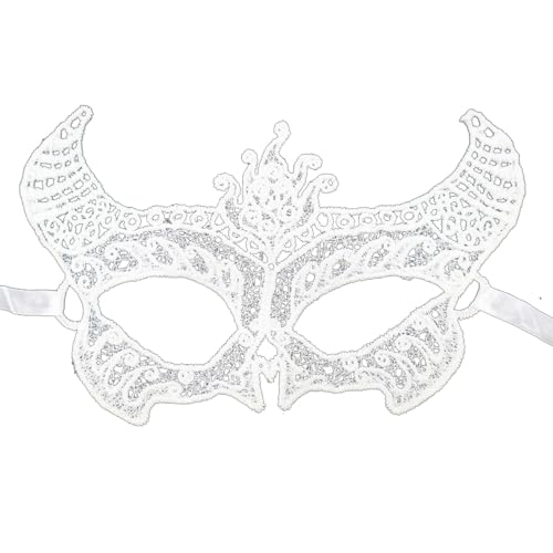 Gefomuofe Maskerade Maske Vintage-Halloween-Kostüm Karneval-Maske Karneval Dekorationen Venezianische Masken Strass Metall Filigrane venezianische Maske für Karneval Fasching Halloween Cosplay von Gefomuofe