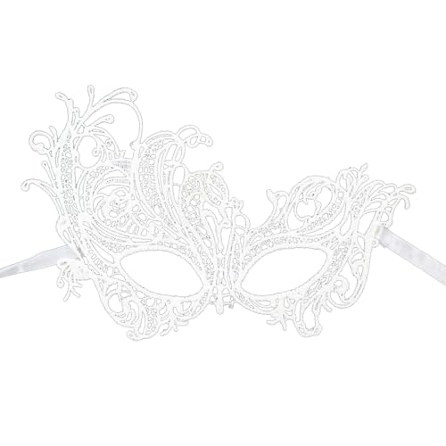 Gefomuofe Maskerade Maske Vintage-Halloween-Kostüm Karneval-Maske Karneval Dekorationen Venezianische Masken Strass Metall Filigrane venezianische Maske für Karneval Fasching Halloween Cosplay von Gefomuofe