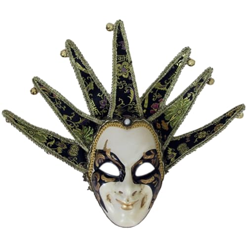 Gefomuofe Maskerade Maske Vintage-Halloween-Kostüm Karneval-Maske Karneval Dekorationen Venezianische Masken Vintage Antike Masken Augenmaske Retro Halloween Kostüm Kleid Dekoration Zubehör von Gefomuofe