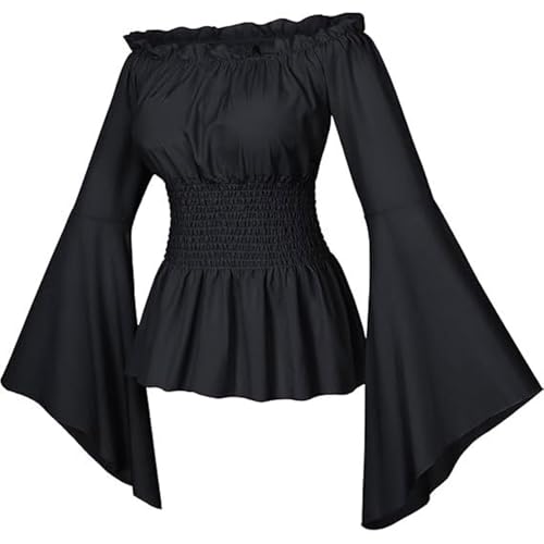 Gefomuofe Piratenkostüm Damen Piratenkleid Off Shoulder Kleid Damen Rüschenkleid Slash Neck Piratenhemd Puffärmeln Skaterkleid Schulterfreies Kleider Kurz A Linien Tunika Swing Piraten Kostüm Gefomuofe Piratenkostüm Damen Piratenkleid Off Shoulder Kleid Damen Rüschenkleid Slash Neck Piratenhemd Puffärmeln Skaterkleid Schulterfreies Kleider Kurz A Linien Tunika Swing Piraten Kostüm von Gefomuofe