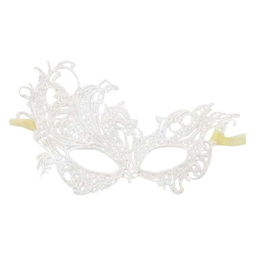 Gefomuofe Spitze Maske Damen, Schwarz Sexy Lace Augenmaske für Frauen, Augenmaske Maskerade Maske für Karneval Abendkleid Tanz Ball Party von Gefomuofe