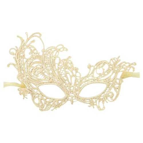 Gefomuofe Spitze Maske Damen, Schwarz Sexy Lace Augenmaske für Frauen, Augenmaske Maskerade Maske für Karneval Abendkleid Tanz Ball Party von Gefomuofe