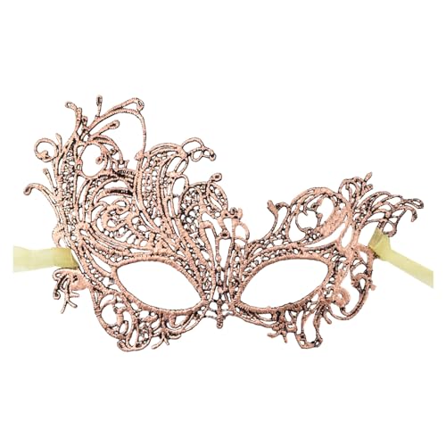 Gefomuofe Spitze Maske Damen, Schwarz Sexy Lace Augenmaske für Frauen, Augenmaske Maskerade Maske für Karneval Abendkleid Tanz Ball Party von Gefomuofe